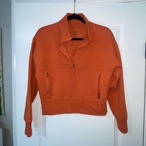 Old Navy Orange Quarter-Zip Dynamic Fleece